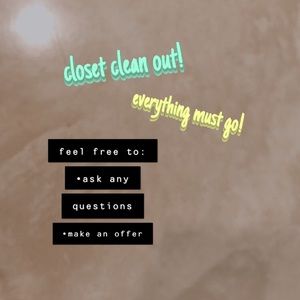 cleaning out my closet from highschool!